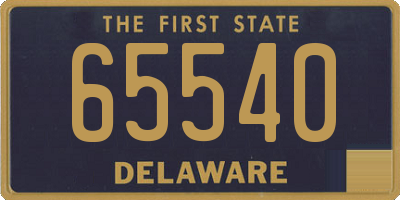 DE license plate 65540