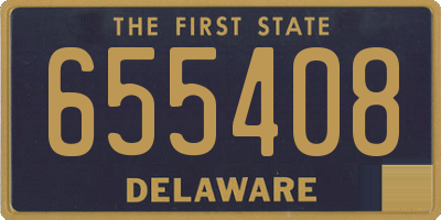 DE license plate 655408