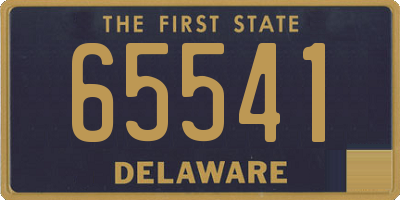 DE license plate 65541