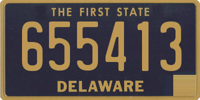 DE license plate 655413