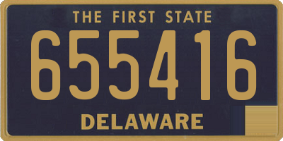 DE license plate 655416