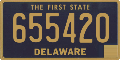 DE license plate 655420