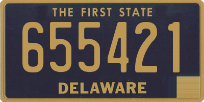 DE license plate 655421