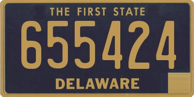 DE license plate 655424