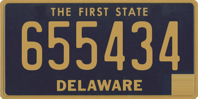 DE license plate 655434