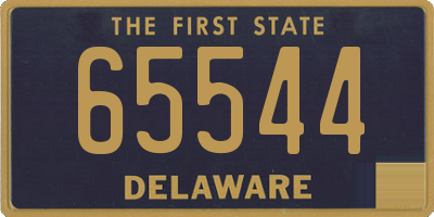 DE license plate 65544