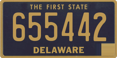 DE license plate 655442