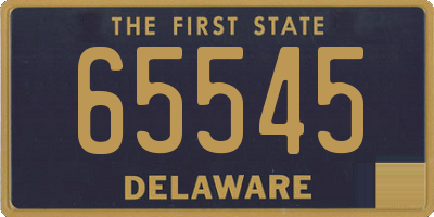 DE license plate 65545