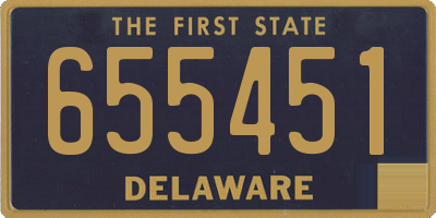 DE license plate 655451