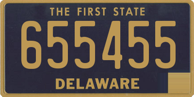 DE license plate 655455