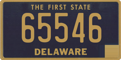 DE license plate 65546