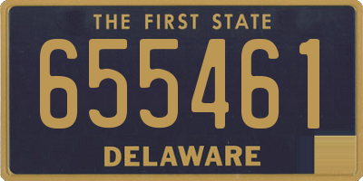 DE license plate 655461