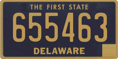 DE license plate 655463