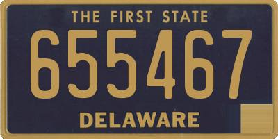 DE license plate 655467