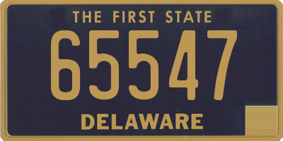 DE license plate 65547