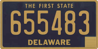 DE license plate 655483