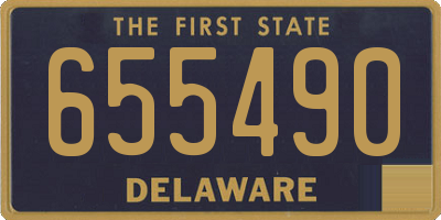 DE license plate 655490