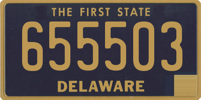 DE license plate 655503
