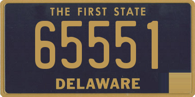 DE license plate 65551