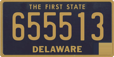 DE license plate 655513