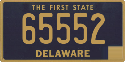 DE license plate 65552