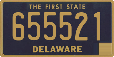 DE license plate 655521