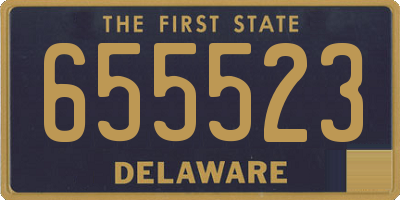 DE license plate 655523