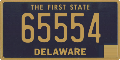 DE license plate 65554