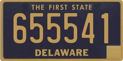 DE license plate 655541