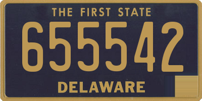 DE license plate 655542