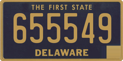 DE license plate 655549