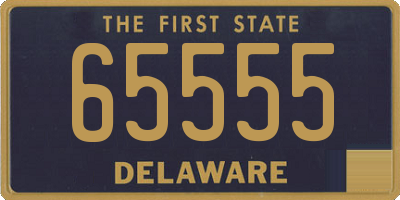 DE license plate 65555