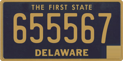 DE license plate 655567