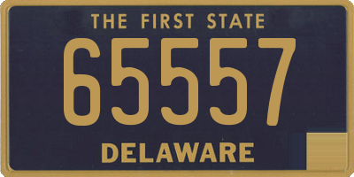 DE license plate 65557