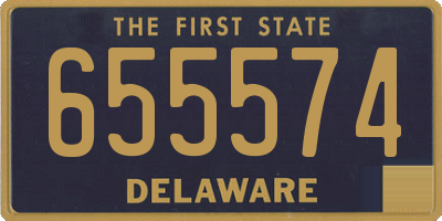 DE license plate 655574