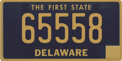 DE license plate 65558