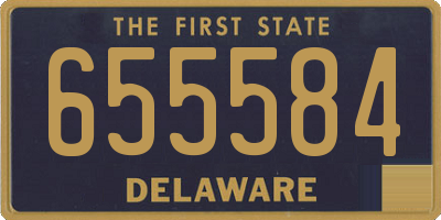 DE license plate 655584