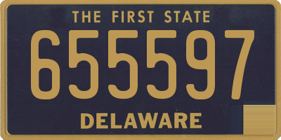 DE license plate 655597