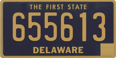 DE license plate 655613