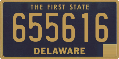 DE license plate 655616