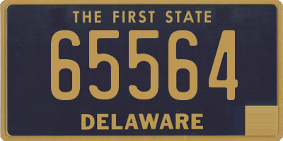 DE license plate 65564