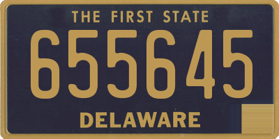 DE license plate 655645