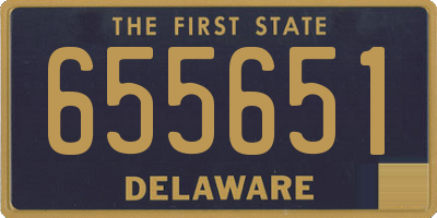 DE license plate 655651