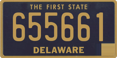 DE license plate 655661