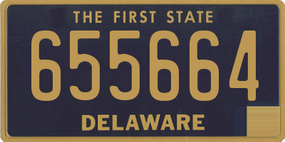 DE license plate 655664