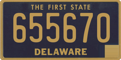 DE license plate 655670