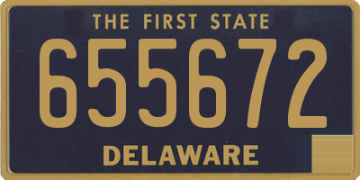 DE license plate 655672