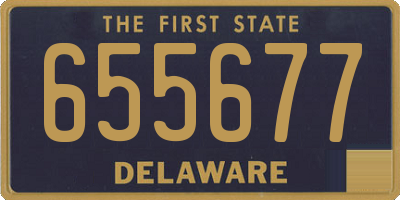 DE license plate 655677