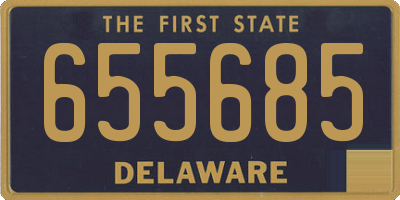 DE license plate 655685