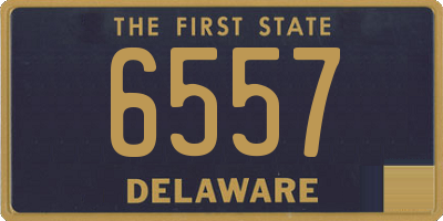 DE license plate 6557
